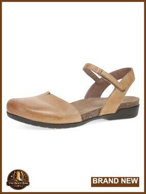 Dansko Rowan Women's Leather Closed Toe Sandals Adjustable Hook & Loop